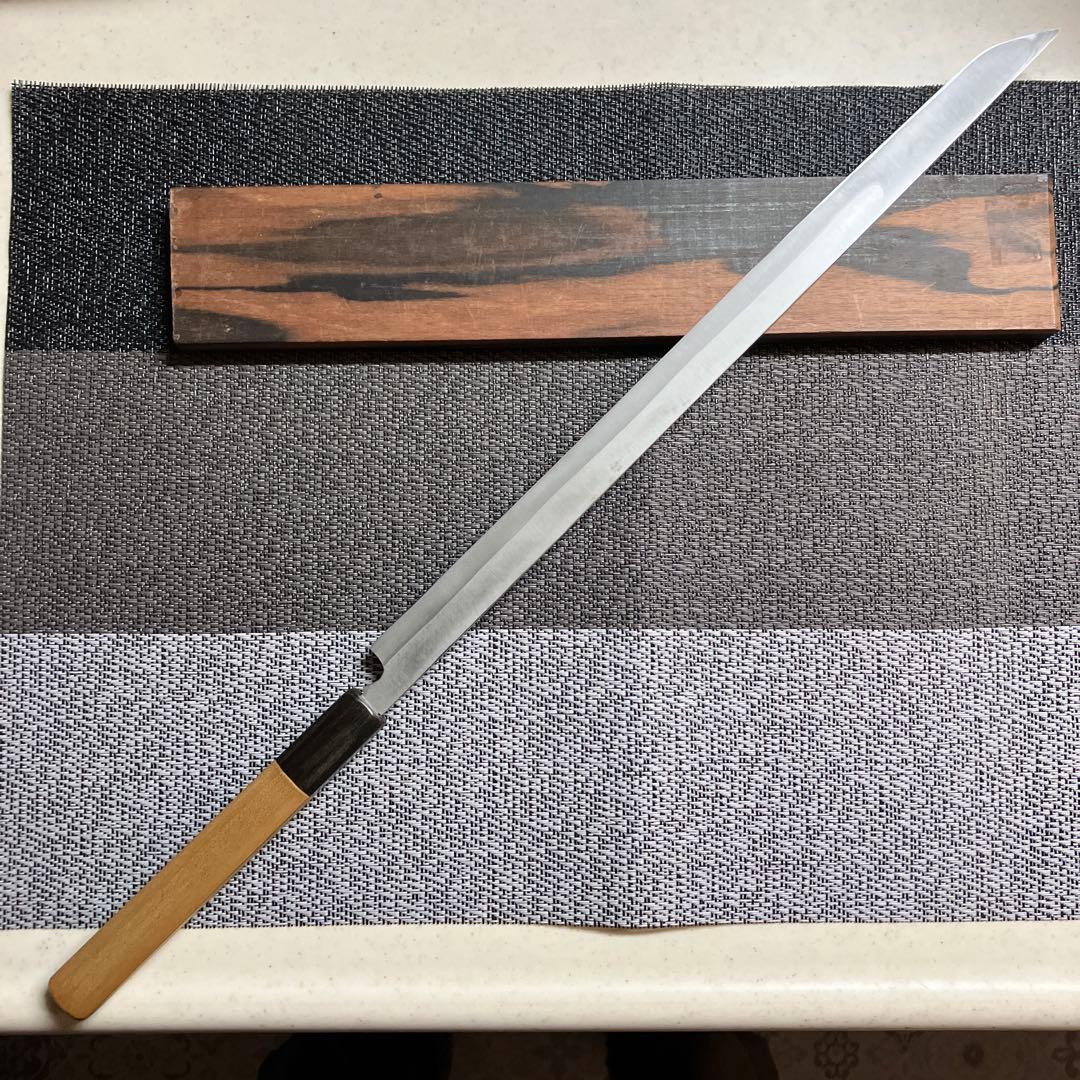 祐成 先丸蛸引包丁 本焼 天然砥石で研ぎ済み❗️ - メルカリ