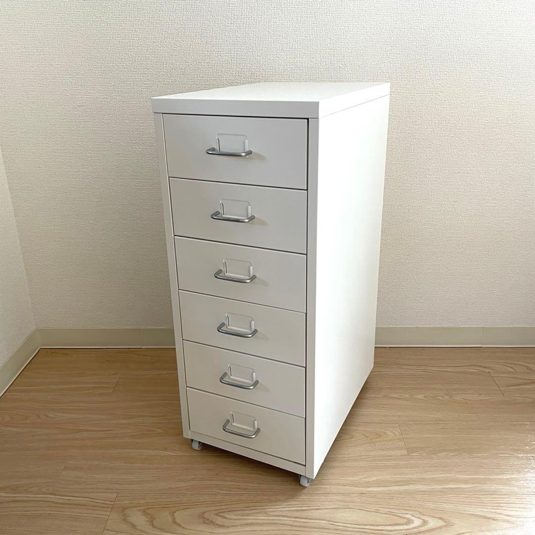 IKEA HELMER ヘルメル 引き出しユニット キャスター付き, ホワイト