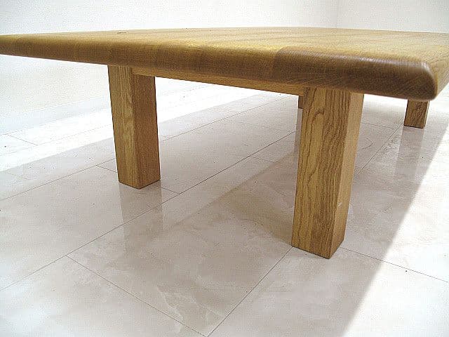 オーク無垢材リビングテーブル モダン・北欧・ナチュラル　座卓　センターテーブル