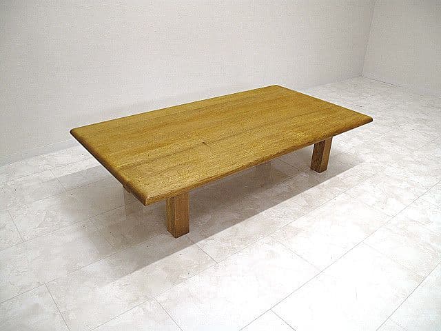 オーク無垢材リビングテーブル モダン・北欧・ナチュラル　座卓　センターテーブル