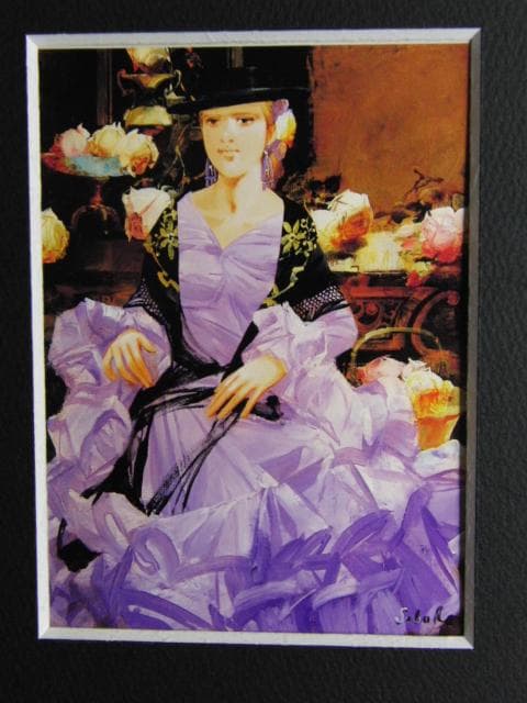 斎藤三郎、『娘・マリヤ』、希少な画集より、新品高級額・額装付