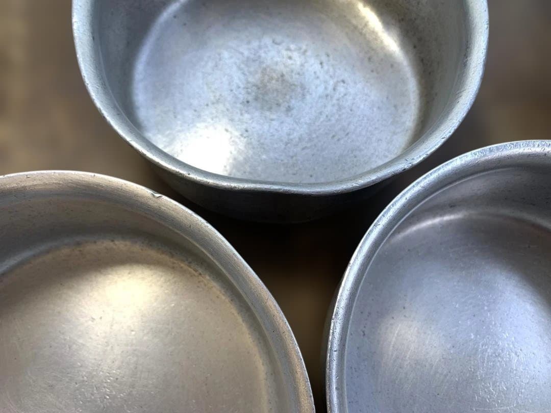 アカオアルミ DON 片手深型鍋 φ21㎝＋片手浅型鍋 φ15㎝×3点 計４点