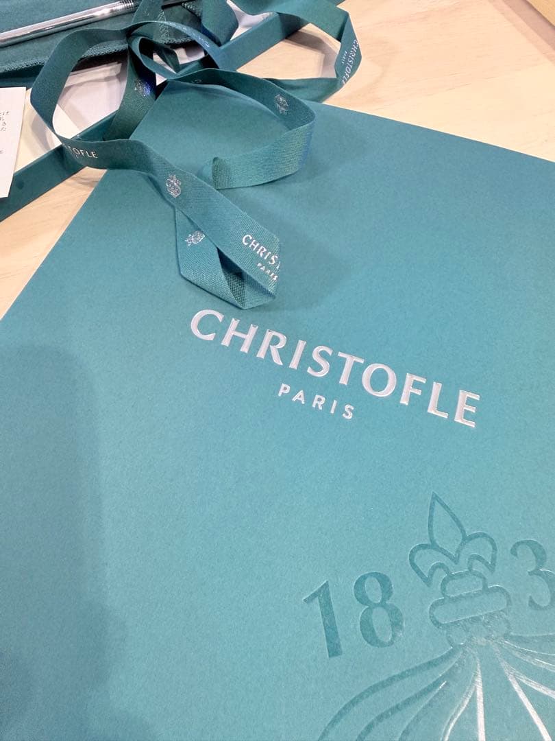 christofle 銀 ストロー ペア