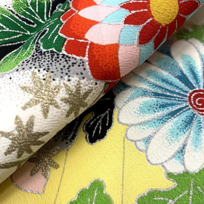 602ag5■七五三 七歳 女児 セミアンティーク着物&開き帯&長襦袢■良好