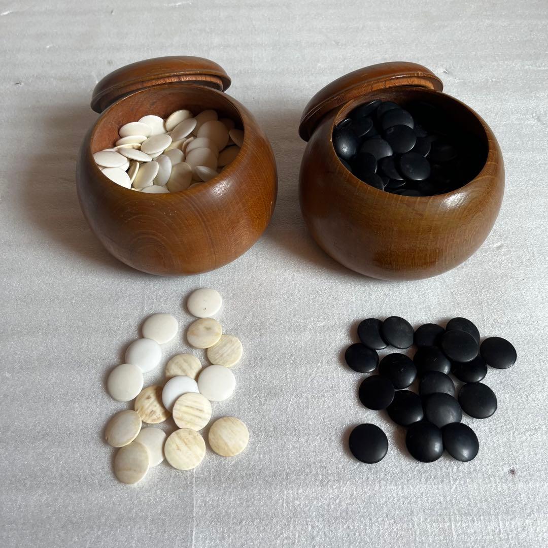 囲碁　いご　碁盤　ごばん　碁石　高級　昭和レトロ　天然木　IGO JAPAN