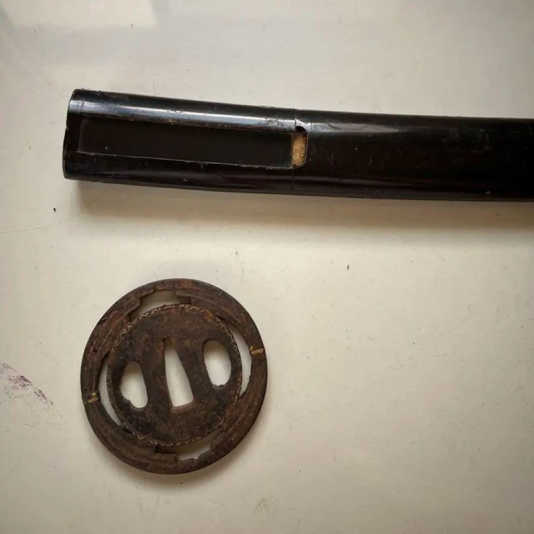 鍔（つば）出羽秋田住　正阿弥傳七 柄、（つか） 鞘（さや）