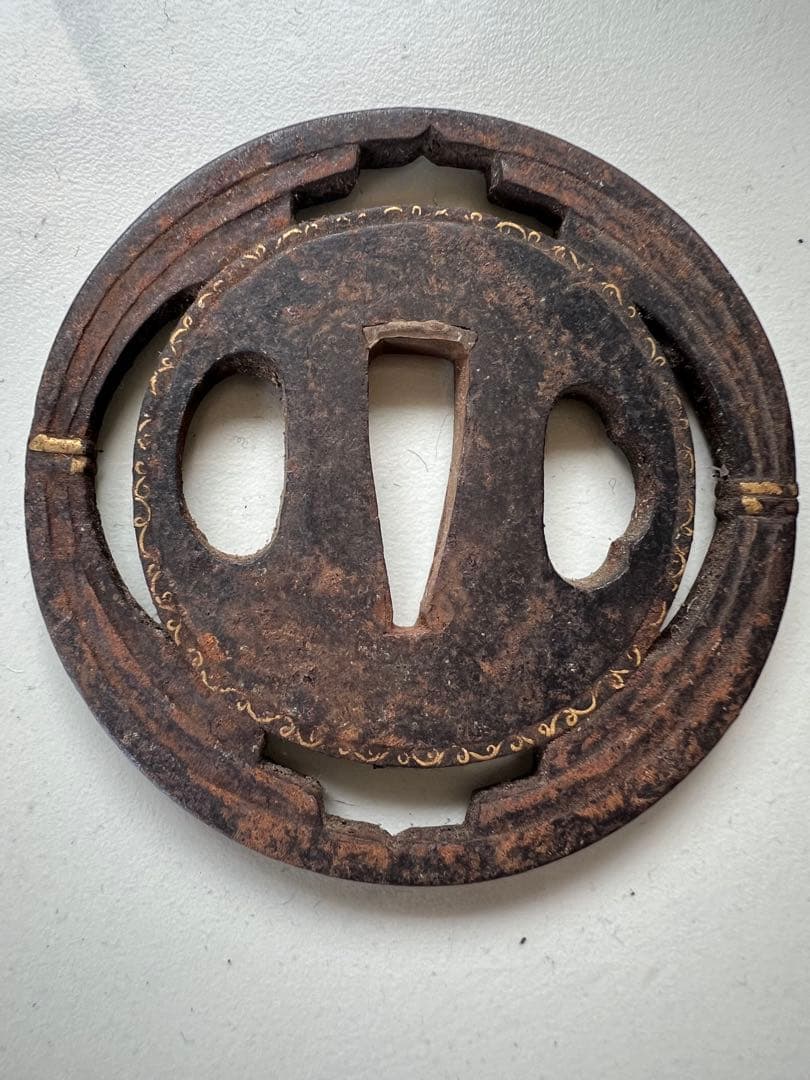 鍔（つば）出羽秋田住　正阿弥傳七 柄、（つか） 鞘（さや）