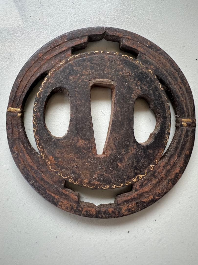 鍔（つば）出羽秋田住　正阿弥傳七 柄、（つか） 鞘（さや）