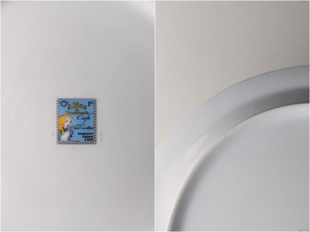 美品・未使用　不思議の国のアリス　大皿　4枚まとめ売り　プレート3枚　デザート皿