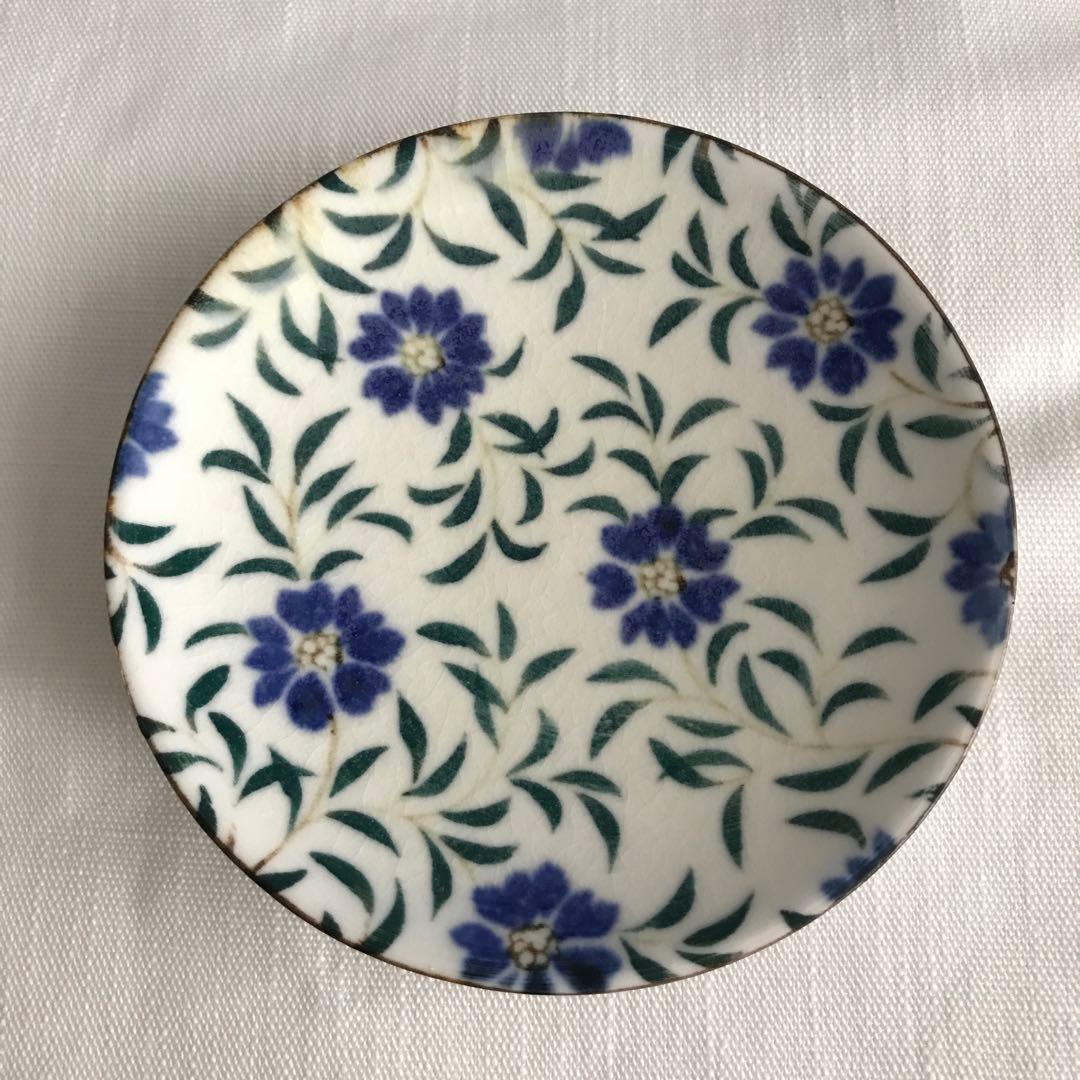 山野辺彩さん 花柄小皿 2枚セット