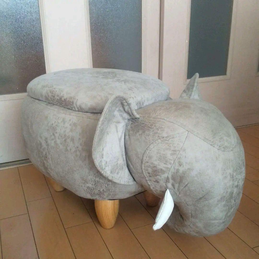 象 エレファント スツール 椅子 オットマン イス 北欧家具 収納 子供部屋