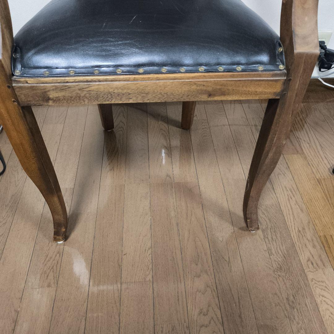 【3/2までの出品】カリッジマーケット☆チーク《イタリー》アームチェア①