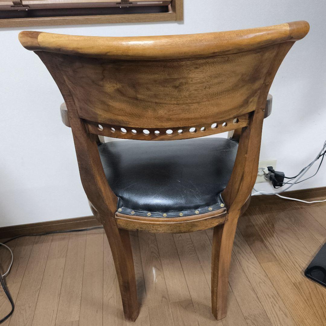 【3/2までの出品】カリッジマーケット☆チーク《イタリー》アームチェア①