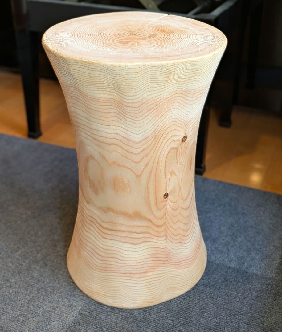 ppp　檜　丸太　椅子　スツール　高さ約45.5㎝
