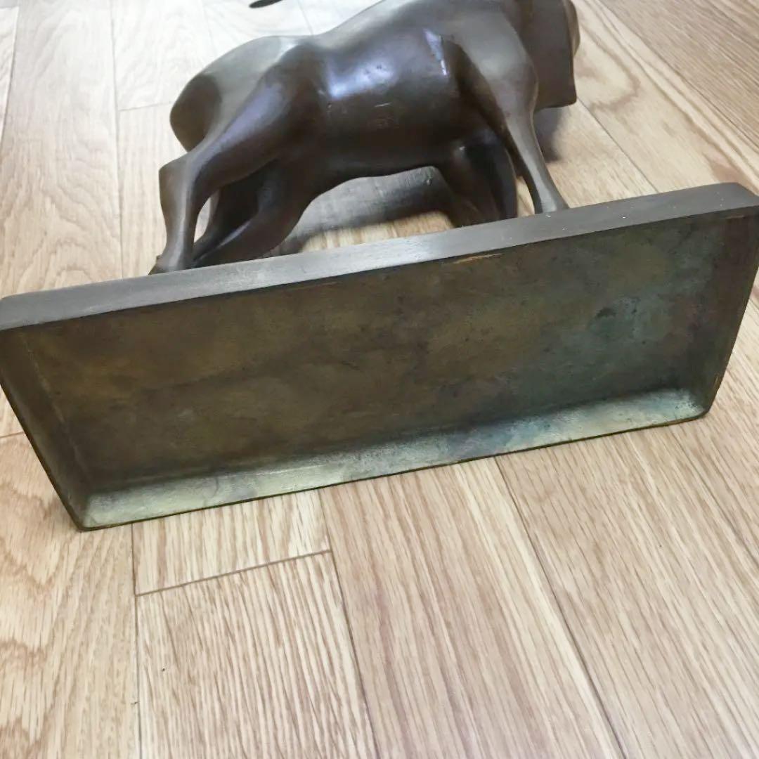 1036 鹿 シカ ブロンズ 像 金属製