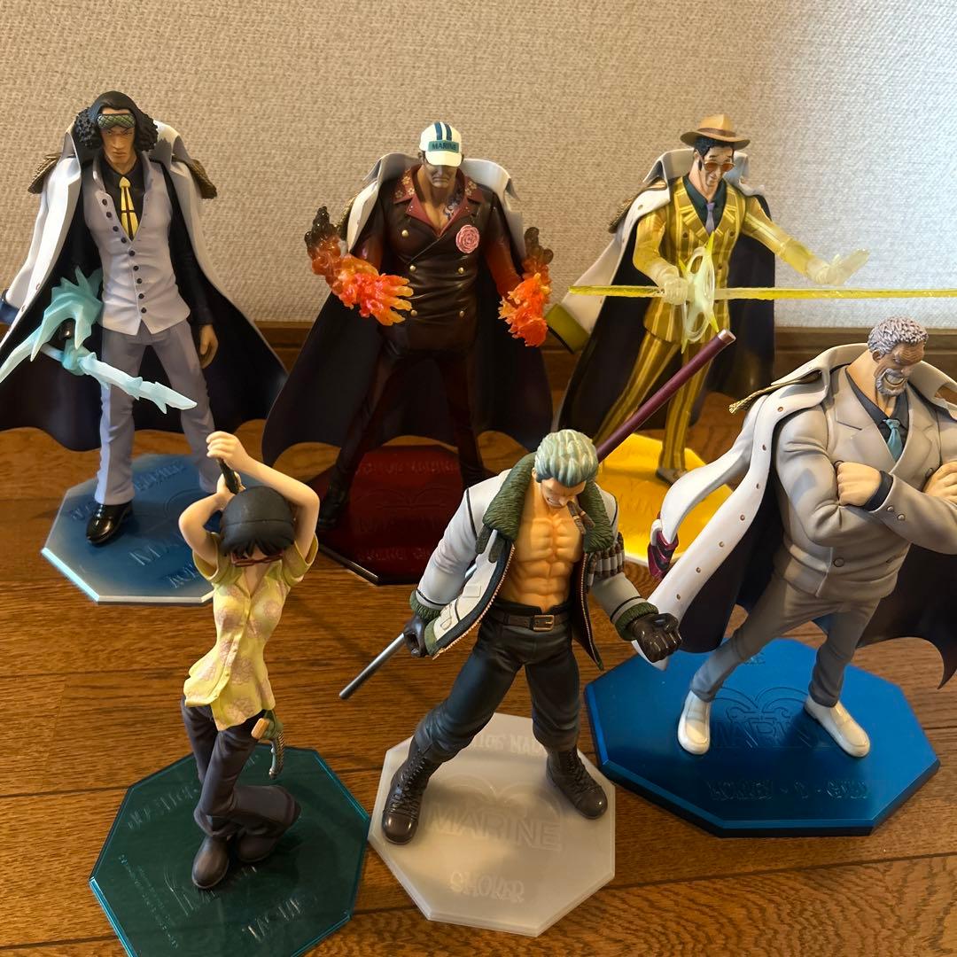 ワンピース 海軍大将 5体 ガレージキット ガレキ スタチュー①
