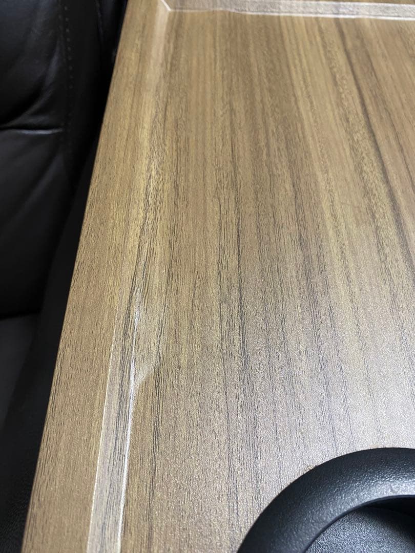 ニトリ　3人掛け電動テーブル付きリクライニングソファ(Nビリーバ2革)