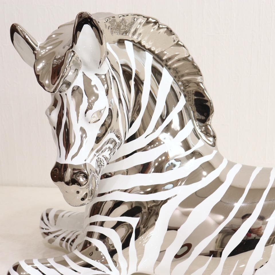 陶器 ゼブラ 置物 イタリア製 シマウマ オブジェ - メルカリ