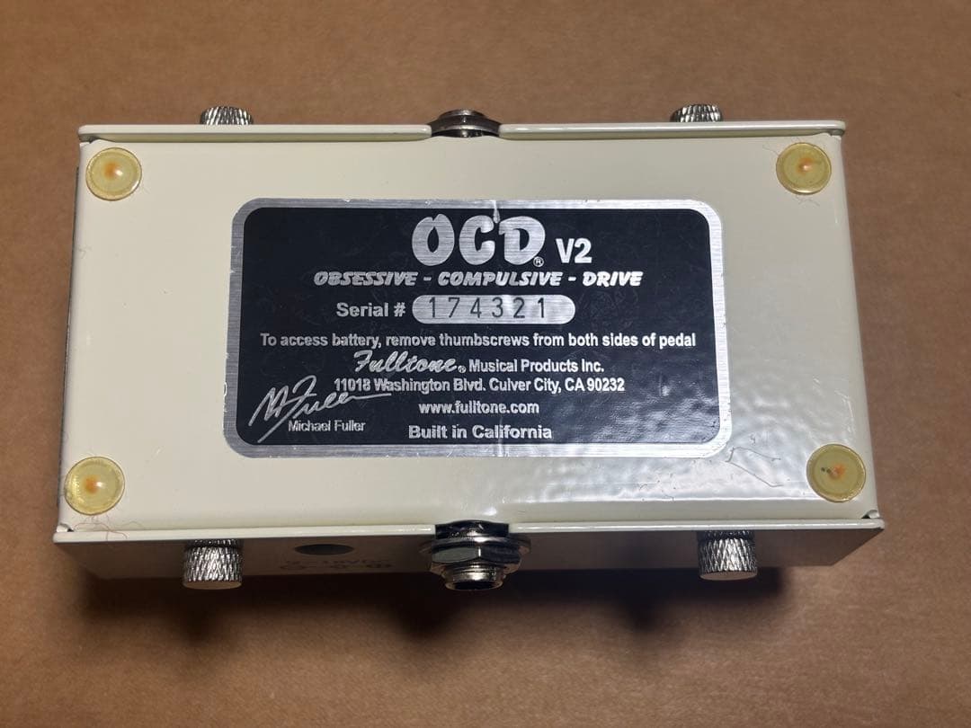 【美品　匿名配送】Fulltone OCD V2 オーバードライブペダル