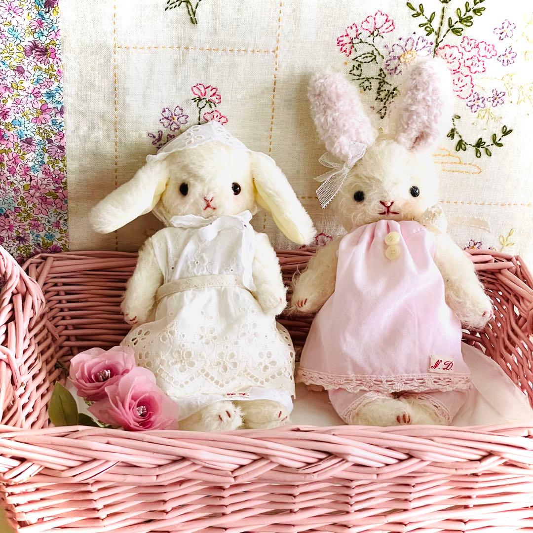 テディうさぎ　ふかふかベビーフェイスのうさぎちゃん　テディベア