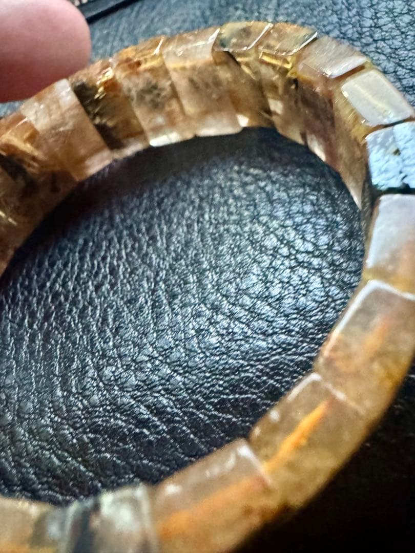 太陽放射ルチルバングル　高品質　15.5mm 内径17cm 瀧原宮浄化品