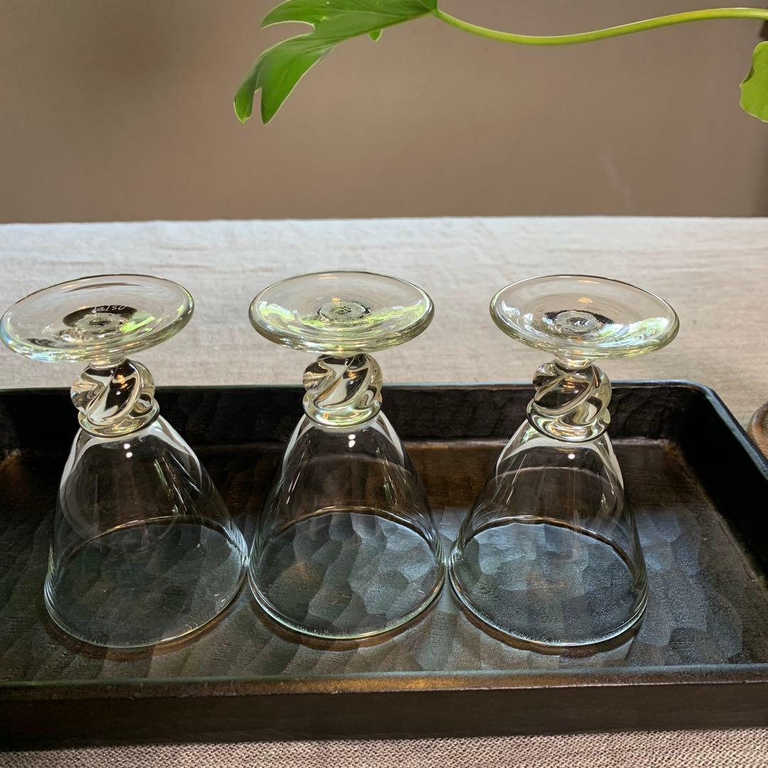 山下達己 吹きガラス シヨットグラス 船木倭帆氏の直弟子さん 小谷晋三