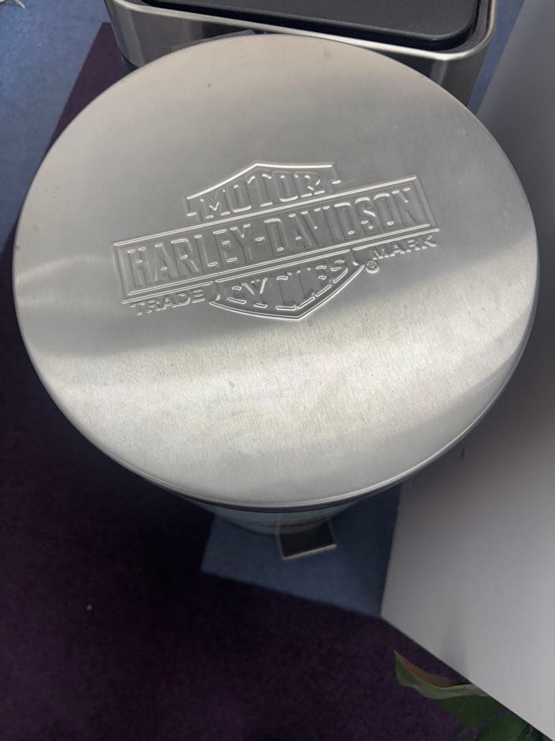 ハーレーダビッドソン ゴミ箱 フットペダル式