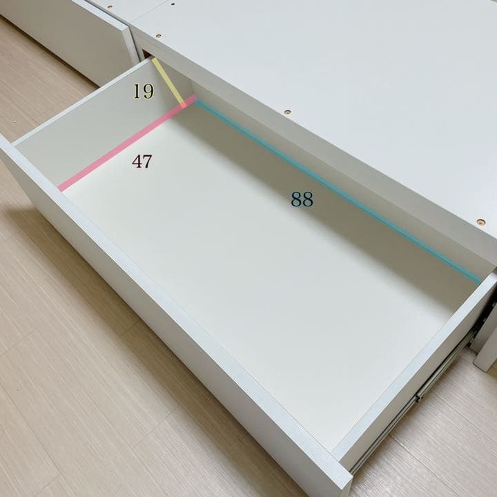 ＊値下げ中＊  ニトリ 収納付きベッドフレームダブル『メリッサ3』