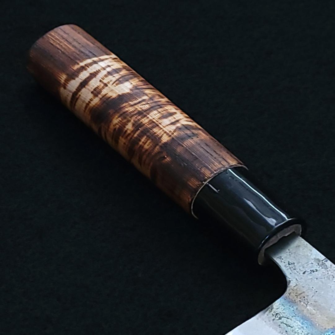 青紙1号 黒打 万能包丁 150㎜ #9382 月光作 日本製 １点物