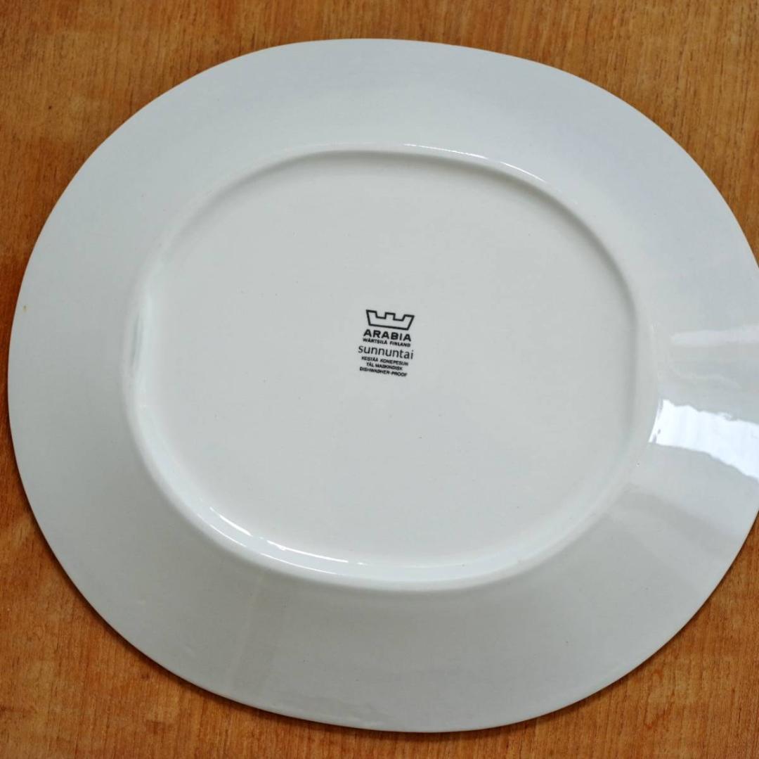 ARABIA アラビア SUNNUNTAI スンヌンタイ オーバル プレート