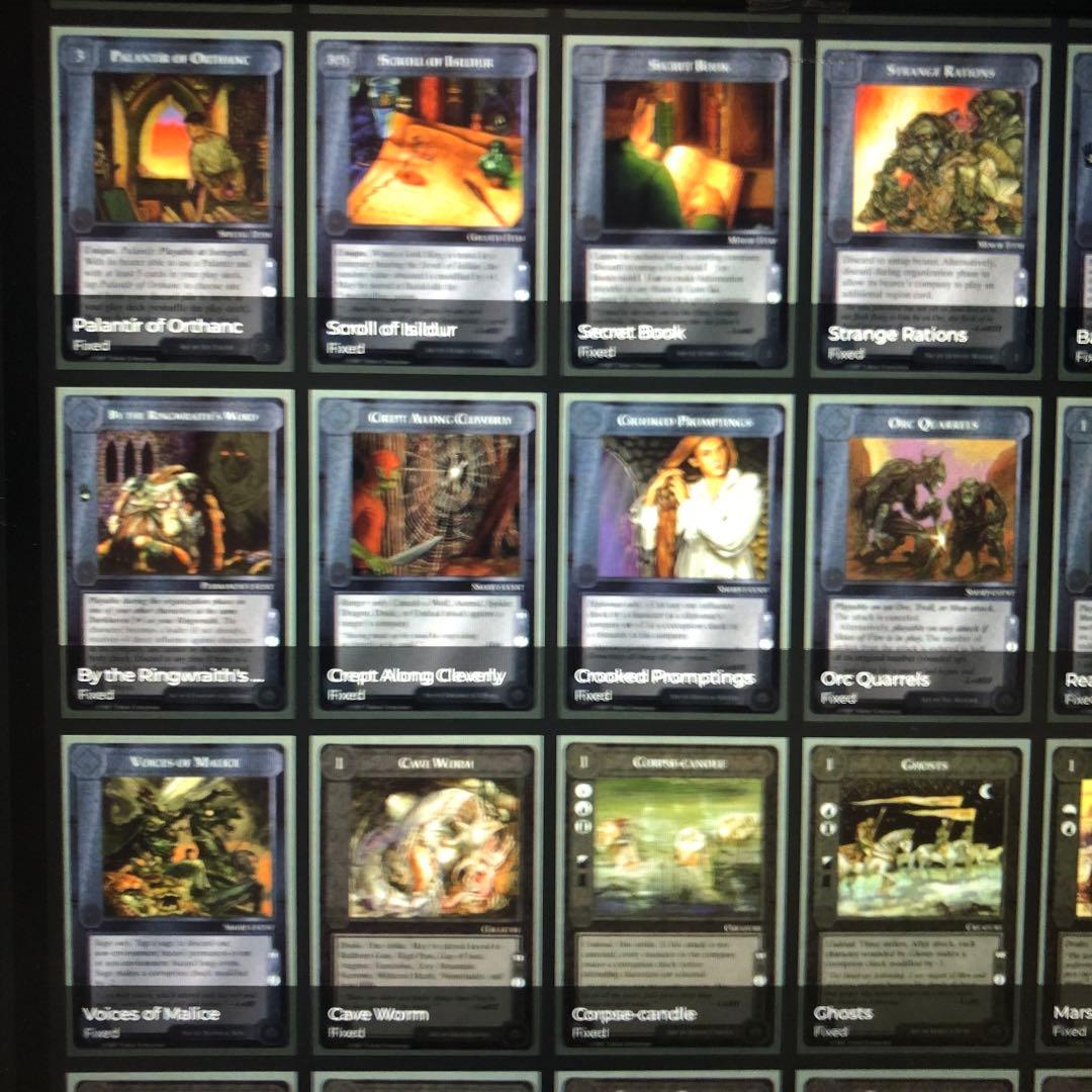 ミドルアース カード チャレンジデッキJ ccg コンプ 指輪物語 希少