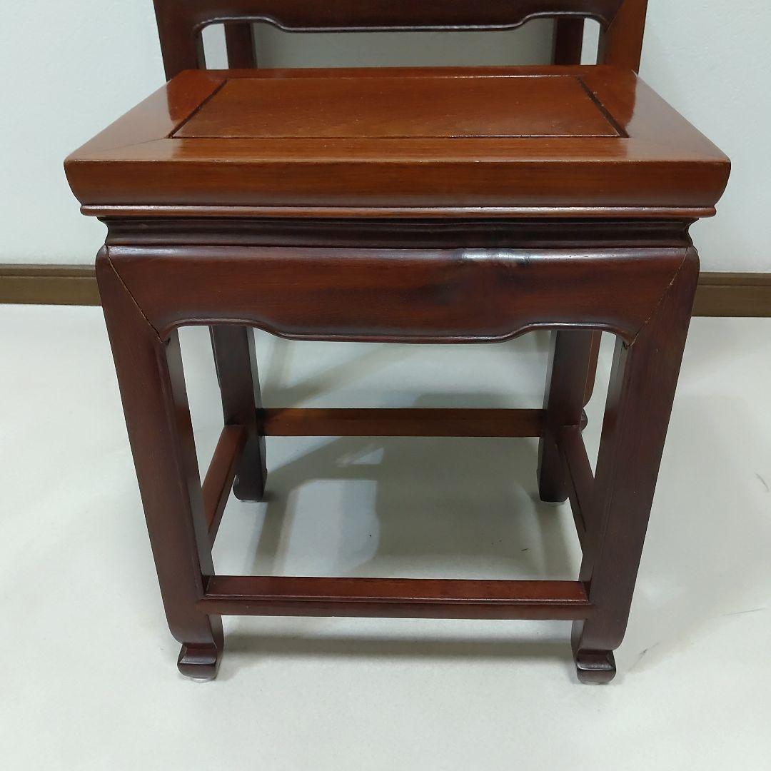 中国家具 唐木 ネストテーブル 2段 花梨 2連 天然木 送料無料