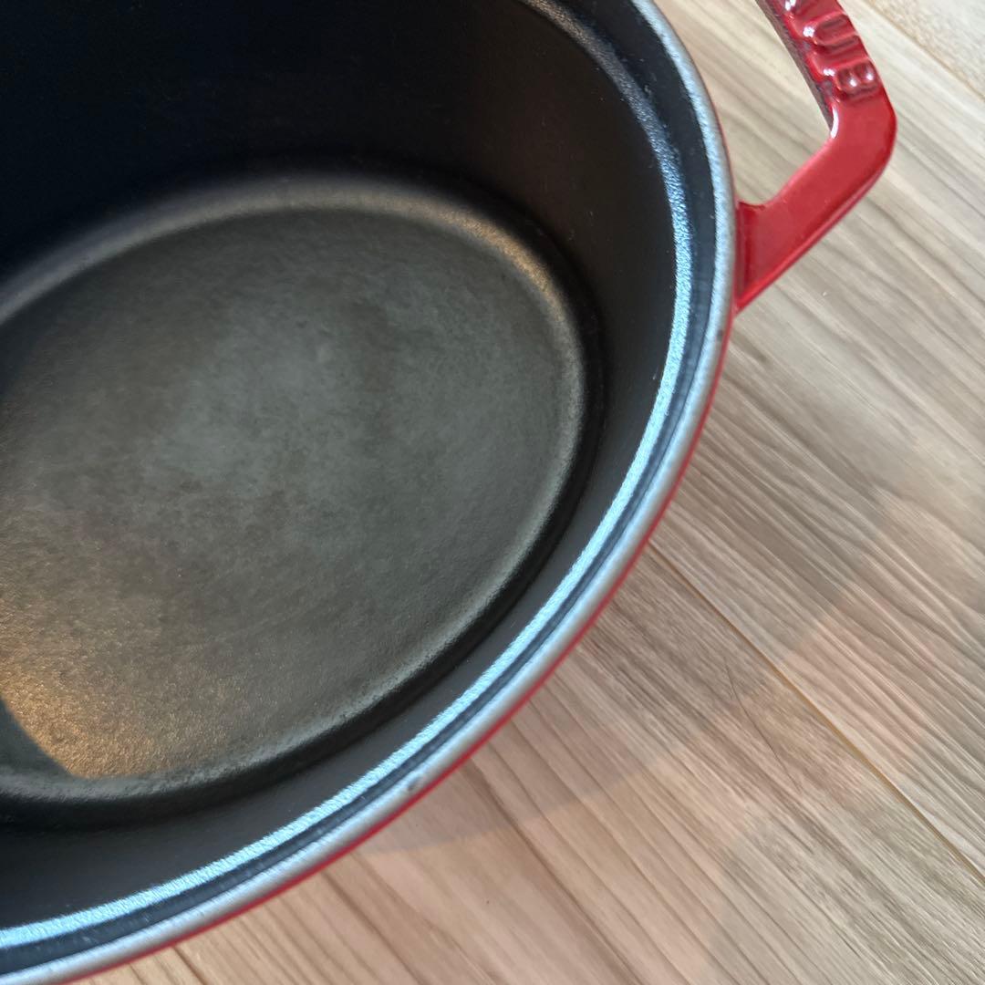 STAUB 両手鍋 赤 楕円形　23