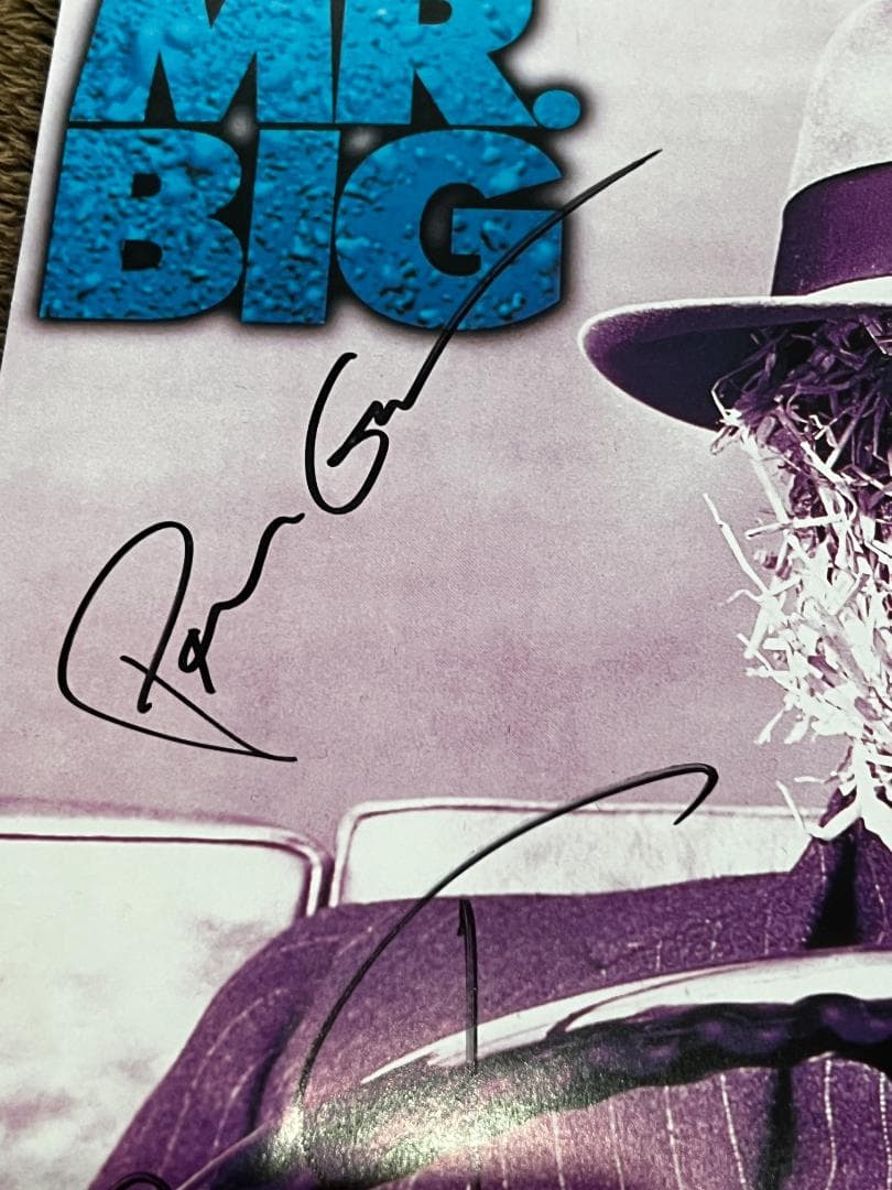 MR.BIGオリジナルメンバー直筆貴重サイン - メルカリ