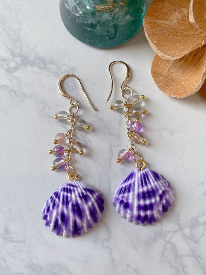 シェルピアス イヤリング