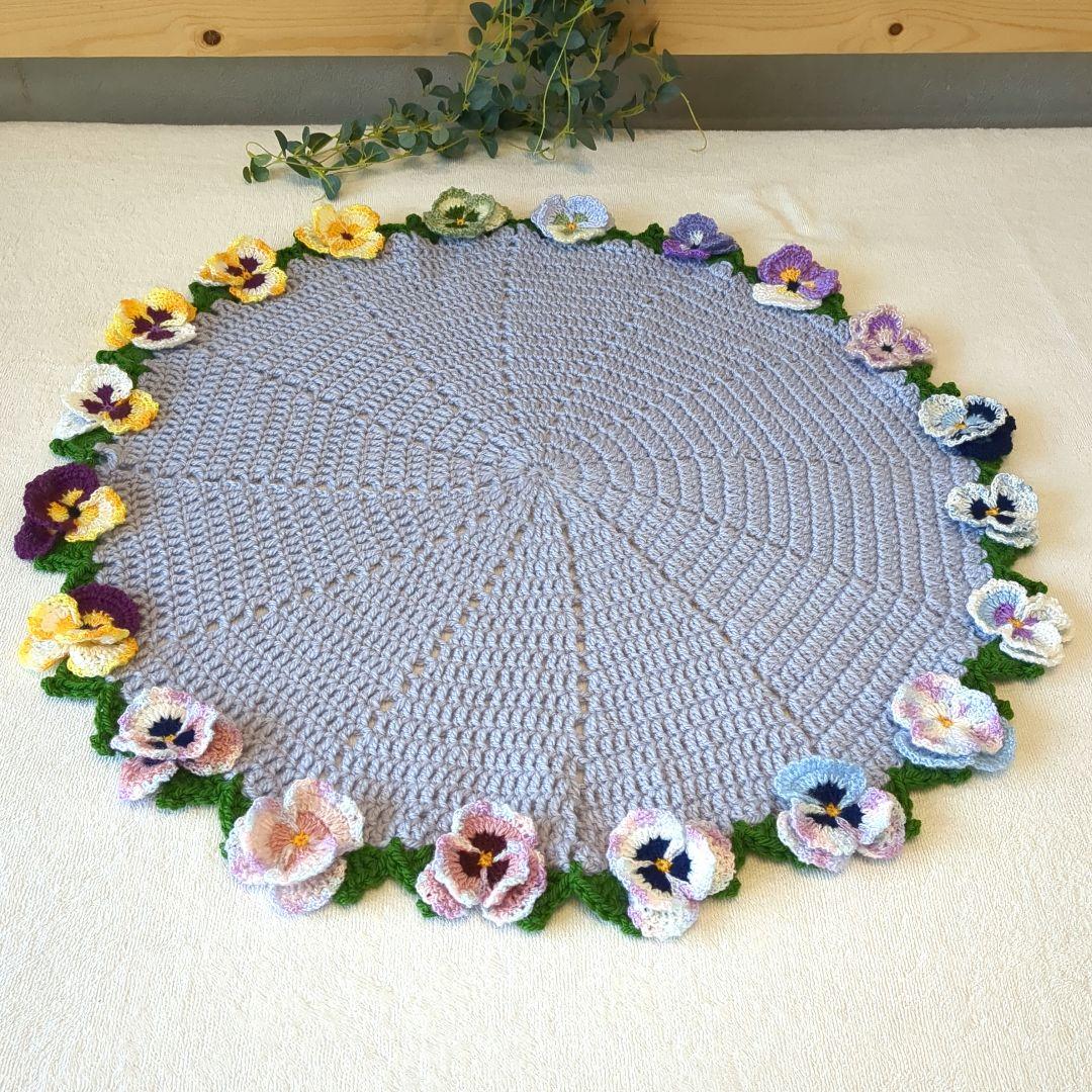 ブーケブランケット 花束ブランケット パンジー - メルカリ