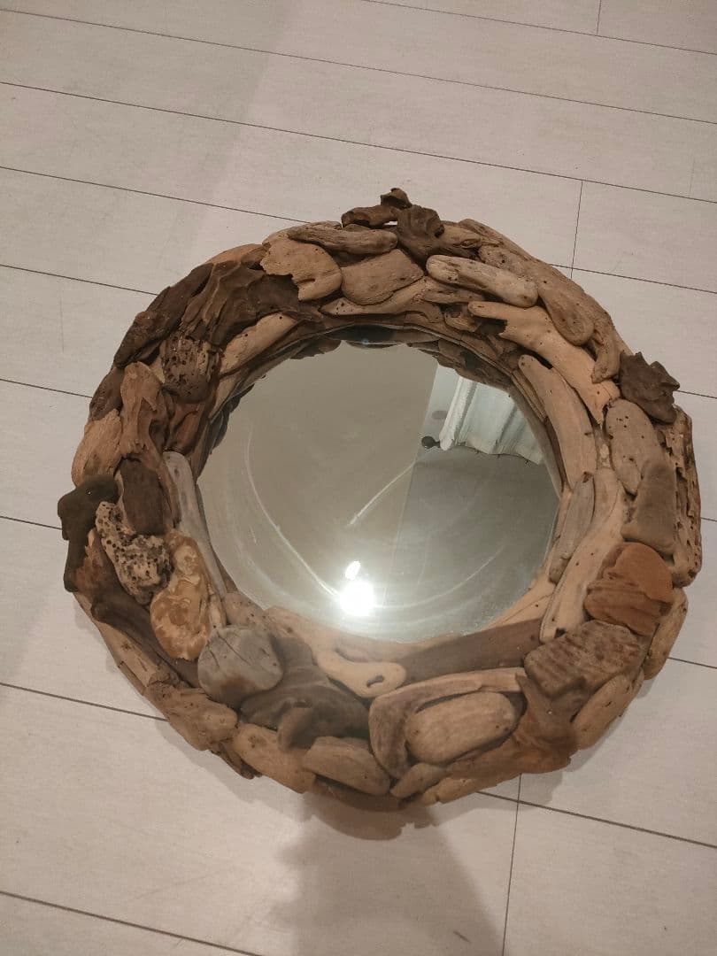 壁掛流木ミラー（バリ島作）