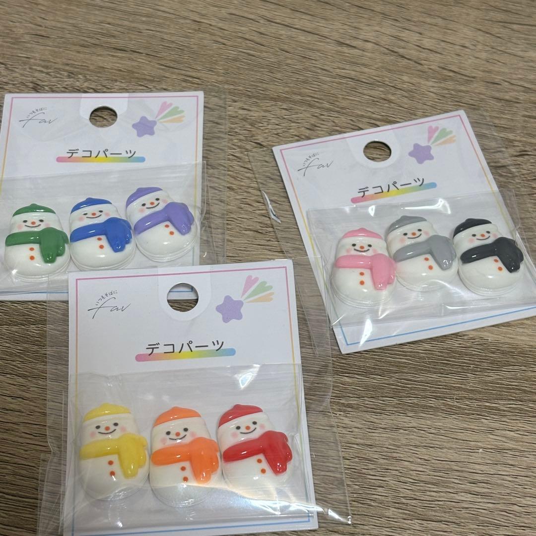 CanDo キャンドゥ スノーマン SnowMan 雪だるま デコパーツ - メルカリ