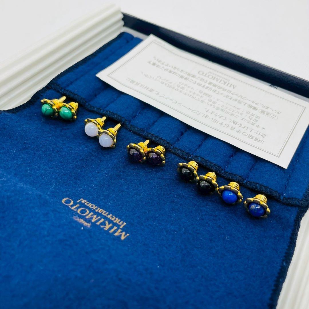 【mh/12.2/30】MIKIMOTO フルーツピック 半貴石 10P セット