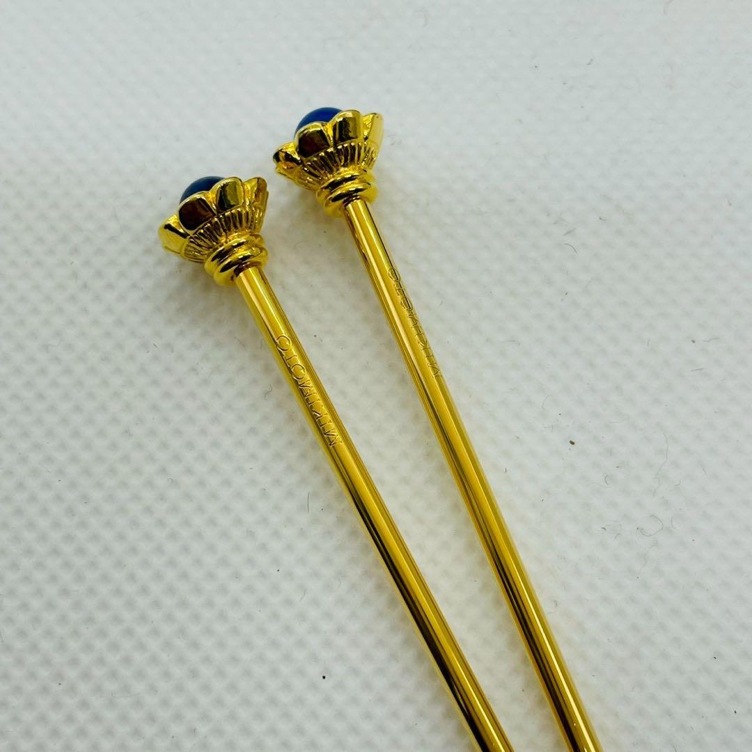 【mh/12.2/30】MIKIMOTO フルーツピック 半貴石 10P セット