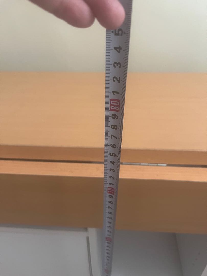 ホワイト木製収納テーブル