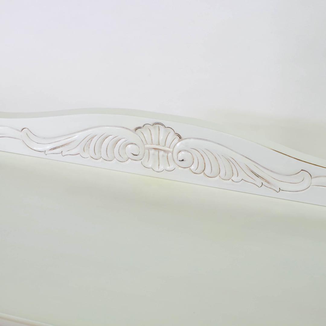 C 新品 キャビネット 白 リビングボード ホワイト アンティーク 本棚 飾り棚