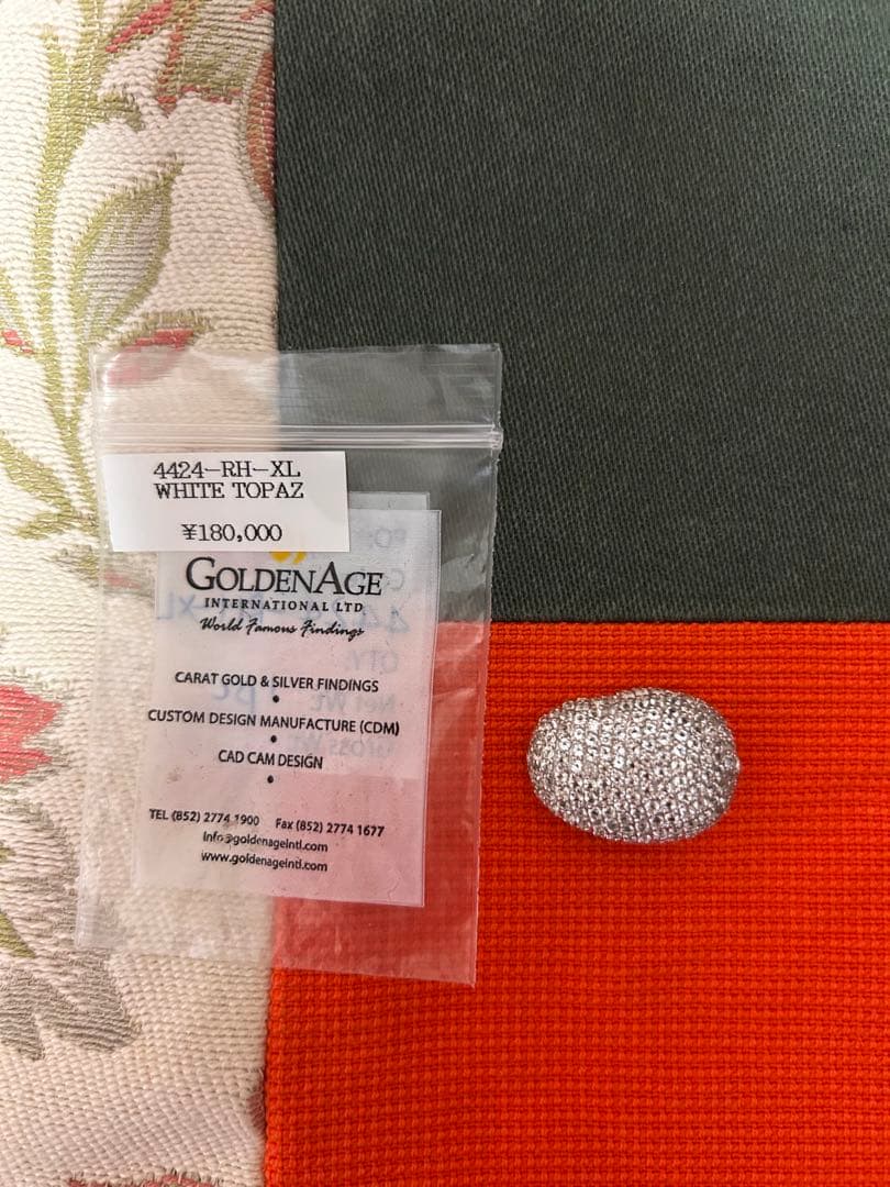 ホワイトトパーズ　アクセサリーパーツ