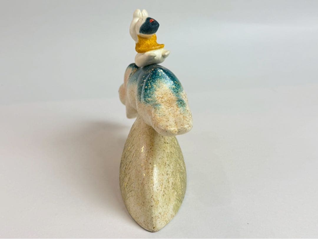 紺谷力　彩塑人形　野遊び　作歴付き