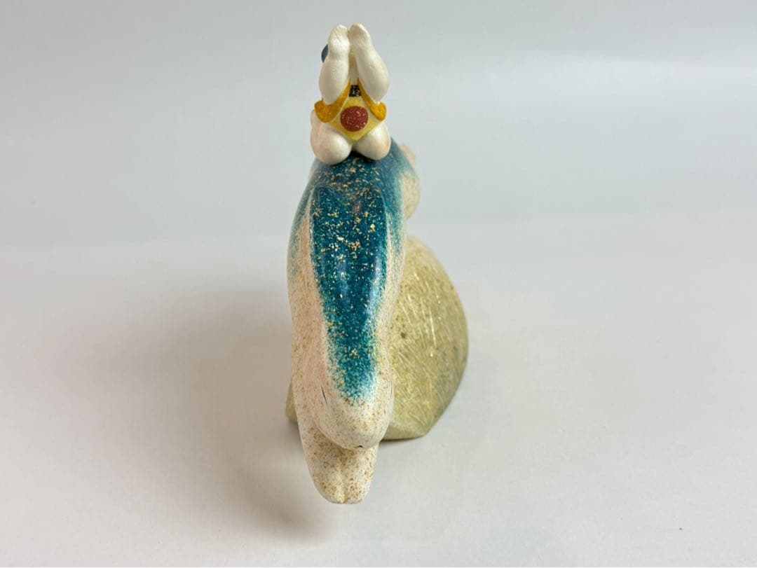 紺谷力　彩塑人形　野遊び　作歴付き