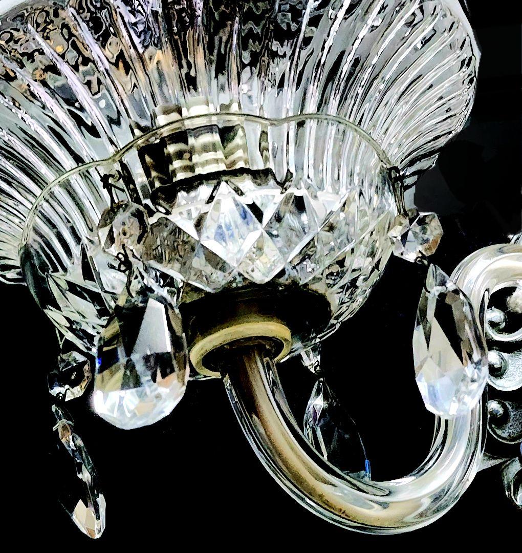 【昭和レトロ】ガラス製シャンデリア_水玉(壁用)