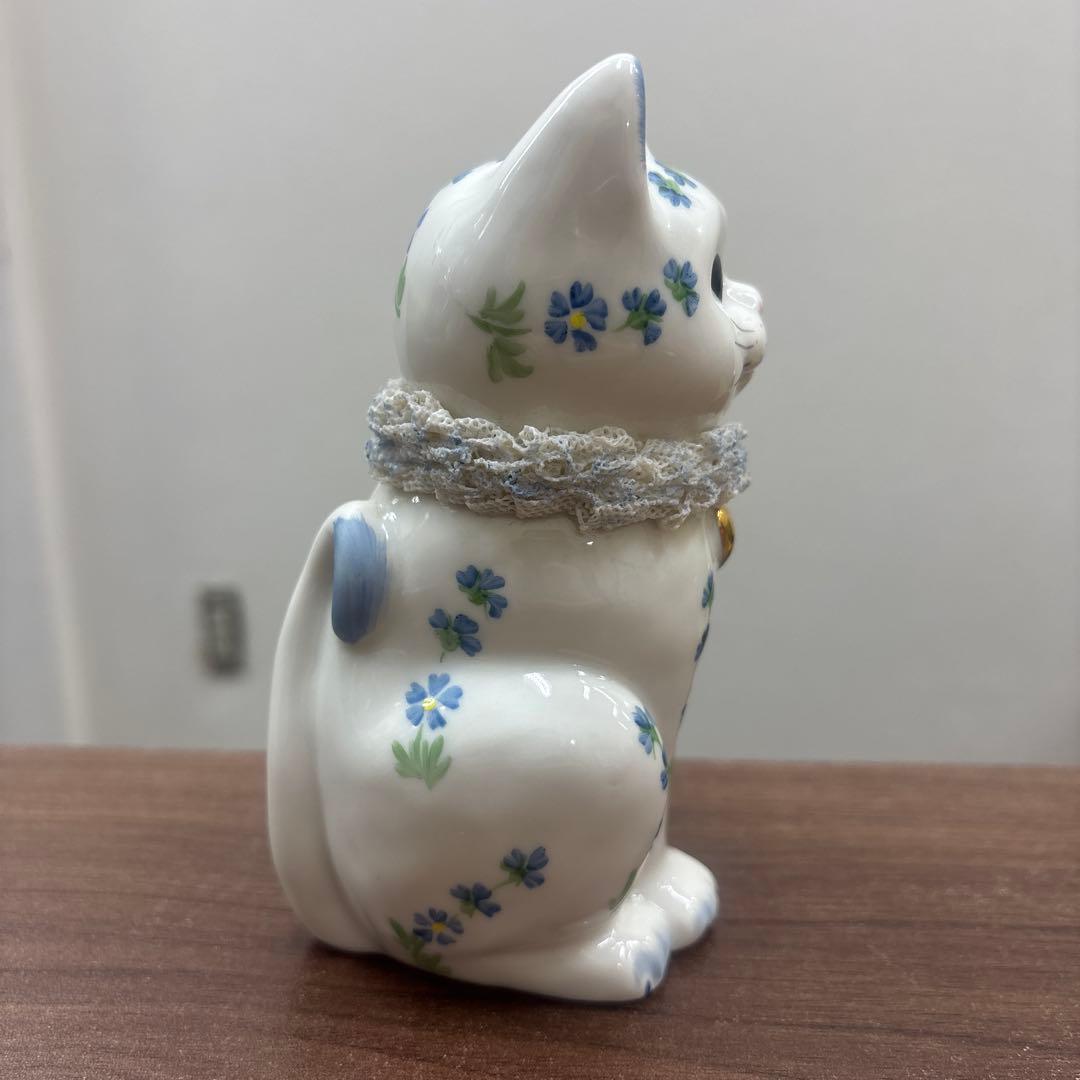 アイリッシュドレスデン　Happy Cat　招き猫　フィギュアリン