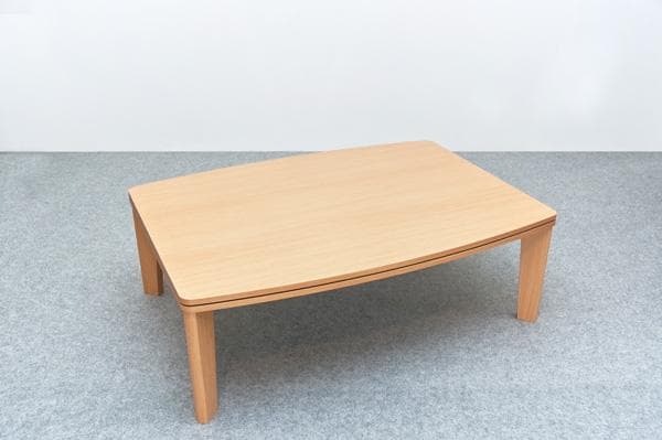 《新品・送料無料》カジュアルコタツ　R天板　105×75　長方形　BR/NA