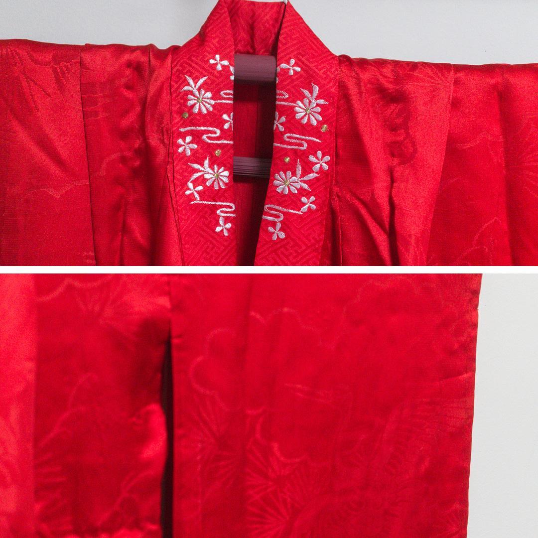 a*a様 【七五三 7歳】正絹・ビンテージ・晴着フルセット・水色～茜色・蝶々・美