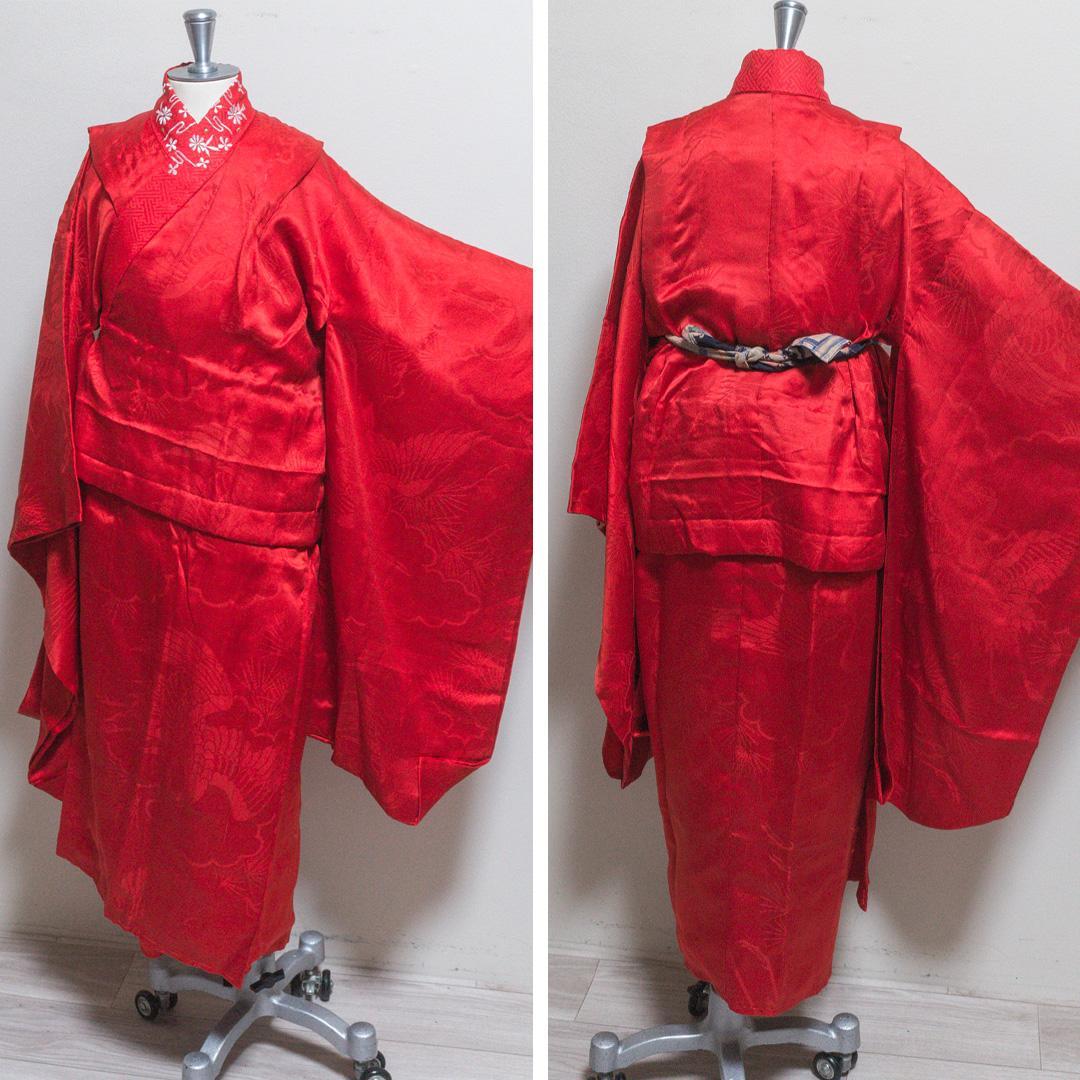 a*a様 【七五三 7歳】正絹・ビンテージ・晴着フルセット・水色～茜色・蝶々・美